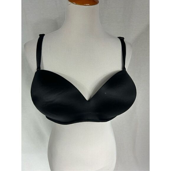 cacique bra-size 40DD black heavily padded adjustable strap underwire - Picture 1 of 8